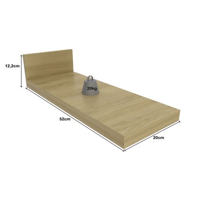 Tampo para Balcão 20cm 100% Mdf Cz3329 Carvalho Tropical - Tecno Mobili