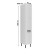 Paneleiro 2 Portas 4 Prateleiras Cz3339 Branco - Tecno Mobili