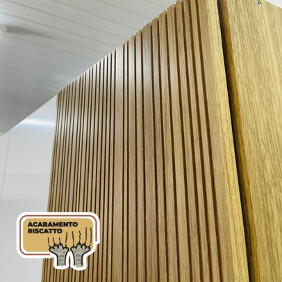 Armário de Cozinha com Balcão Palais 9 Portas 1 Gaveta Freijó/Vanilla - Pnr Móveis