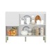 Balcão de Cozinha para Pia 120 Cm Insel 3 Portas 2 Gavetas Branco/ártico - Pnr Móveis