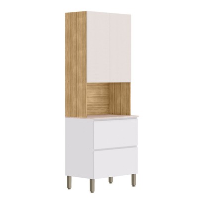 Paneleiro Insel 3 Portas 1 Gaveta Freijó/ártico/Soft - Pnr Móveis