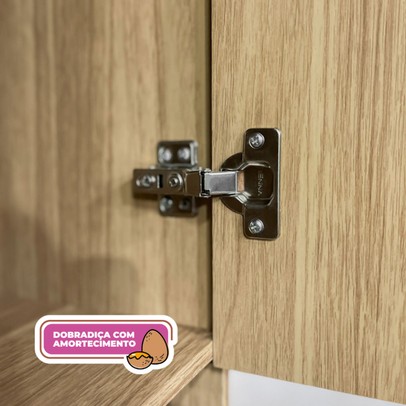 Paneleiro Insel 3 Portas 1 Gaveta Freijó/ártico/Soft - Pnr Móveis