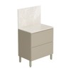 Balcão de Cozinha 80 Cm Insel 1 Porta 1 Gaveta Vanilla - Pnr Móveis