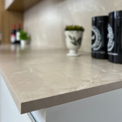 Balcão de Cozinha 120 Cm Insel 3 Portas 2 Gavetas Vanilla - Pnr Móveis