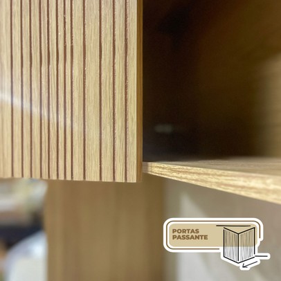 Cozinha Completa Insel 11 Portas 4 Gavetas Freijó/Vanilla - Pnr Móveis