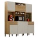 Cozinha Compacta Esmeralda 7 Portas 2 Gavetas Cinamomo/Off White - Valdemoveis
