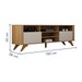 Rack para TV Até 65 Polegadas Mariana 2 Portas Cinamomo/Off White - Valdemóveis