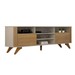 Rack para TV Até 65 Polegadas Mariana 2 Portas Off White/Cinamomo - Valdemóveis