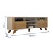 Rack para TV Até 65 Polegadas Mariana 2 Portas Off White/Cinamomo - Valdemóveis