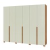 Guarda-Roupa Casal 6 Portas 4 Gavetas 100% Mdf W206 Freijó/Off White - Pradel