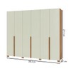 Guarda-Roupa Casal 6 Portas 4 Gavetas 100% Mdf W206 Freijó/Off White - Pradel