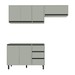 Cozinha Completa Koya 6 Portas 3 Gavetas 40250027 Verde Oliva - Politorno