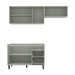 Cozinha Completa Koya 6 Portas 3 Gavetas 40250027 Verde Oliva - Politorno