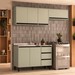 Cozinha Completa Koya 6 Portas 3 Gavetas 40250027 Verde Oliva - Politorno