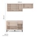 Cozinha Completa Koya 6 Portas 3 Gavetas 40250027 Creme - Politorno