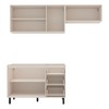 Cozinha Completa Koya 6 Portas 3 Gavetas 40250027 Creme - Politorno