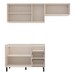 Cozinha Completa Koya 6 Portas 3 Gavetas 40250027 Creme - Politorno