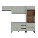 Cozinha Completa Koya 8 Portas 4 Gavetas 40250029 Verde Oliva - Politorno