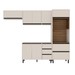 Cozinha Completa Koya 8 Portas 4 Gavetas 40250029 Creme - Politorno