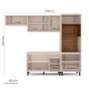 Cozinha Completa Koya 8 Portas 4 Gavetas 40250029 Creme - Politorno