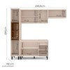 Cozinha Completa Koya 8 Portas 3 Gavetas 40250030 Creme - Politorno