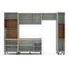 Cozinha Completa Koya 10 Portas 4 Gavetas 40250031 Verde Oliva - Politorno