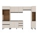 Cozinha Completa Koya 10 Portas 4 Gavetas 40250031 Creme - Politorno