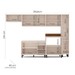 Cozinha Completa Koya 12 Portas 3 Gavetas 40250032 Creme - Politorno