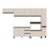 Cozinha Completa Koya 12 Portas 3 Gavetas 40250032 Creme - Politorno