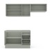 Cozinha Completa Koya 6 Portas 3 Gavetas 40250033 Verde Oliva - Politorno