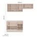 Cozinha Completa Koya 6 Portas 3 Gavetas 40250033 Creme - Politorno