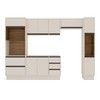 Cozinha Completa Koya 10 Portas 4 Gavetas 40250037 Creme - Politorno