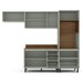 Cozinha Completa Koya 8 Portas 4 Gavetas 40250041 Verde Oliva - Politorno