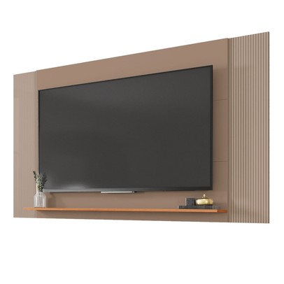 Painel para TV 65 Polegadas Mondrian 1 Prateleira Sude/Freijó - Caemmun