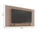 Painel para TV 65 Polegadas Mondrian 1 Prateleira Sude/Freijó - Caemmun