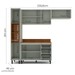 Cozinha Completa Koya 8 Portas 3 Gavetas 40250042 Verde Oliva - Politorno
