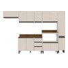 Cozinha Completa Koya 12 Portas 3 Gavetas 40250044 Creme - Politorno