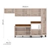 Cozinha Completa Koya 12 Portas 3 Gavetas 40250044 Creme - Politorno