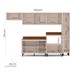 Cozinha Completa Koya 12 Portas 3 Gavetas 40250044 Creme - Politorno