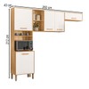Cozinha Completa Maria Flor 5 Portas Freijó/Off White - Nicioli