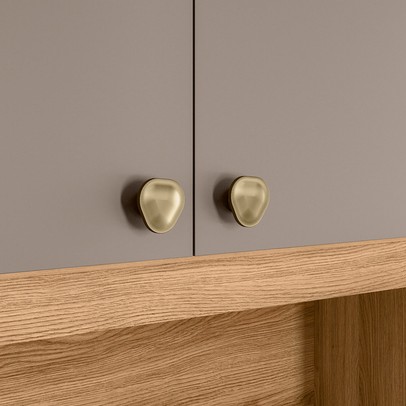 Cozinha Compacta Tropical 7 Portas 2 Gavetas Ripado 3d Freijó/Fendy - Nicioli