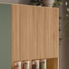 Cozinha Compacta Tropical 7 Portas 2 Gavetas Ripado 3d Freijó/Verde - Nicioli