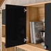 Cozinha Compacta Erva Doce 6 Portas 1 Gaveta Freijó/Preto Esfera - Nicioli