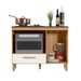 Balcão de Cozinha para Cooktop Fit 1 Porta 1 Gaveta Freijó/Off White - Nicioli