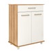 Armário de Cozinha 65 Cm Isis 2 Portas 1 Gaveta Freijó/Off White - Nicioli
