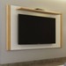 Painel para TV Até 60 Polegadas Diamantina 1 Prateleira Cinamomo/Off White - Valdemoveis