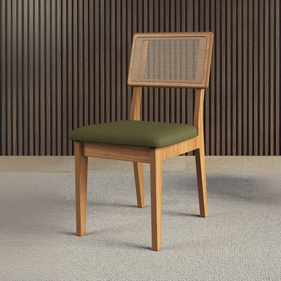 Cadeira Freijó/Verde Cj Ca35 J25 - Dalla Costa