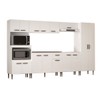 Armário de Cozinha Boston com Balcão para Pia e Cooktop 15 Portas 1 Gaveta Branco - Pnr Móveis