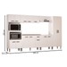 Armário de Cozinha Boston com Balcão para Pia e Cooktop 15 Portas 1 Gaveta Branco - Pnr Móveis