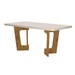 Mesa de Jantar 180cmx90cm Tampo de 40mm Luna Cinamomo/Off White Valdemoveis